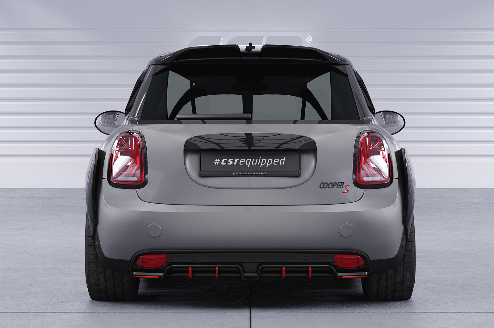 CSR Heckspoiler | Heckflügel mit ABE für Mini F55/F56/F66 HF048-S Strukturiert schwarz matt (keine Lackierung erforderlich)