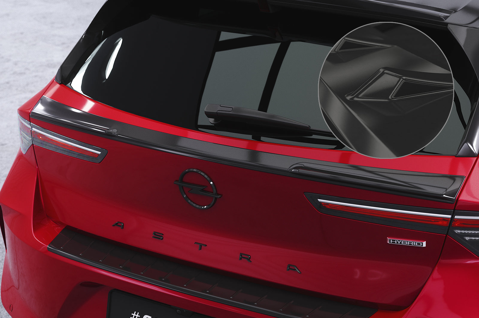 CSR Heckspoiler | Heckflügel mit ABE für Opel Astra L HF053-G Glossy schwarz Hochglanz (keine Lackierung erforderlich)