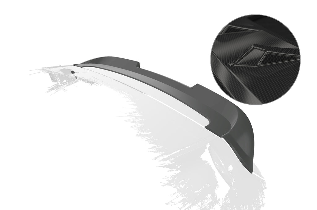 CSR Heckspoiler | Heckflügel mit ABE für Kia Picanto (TA) HF063-C Carbon Look Hochglanz (keine Lackierung erforderlich)