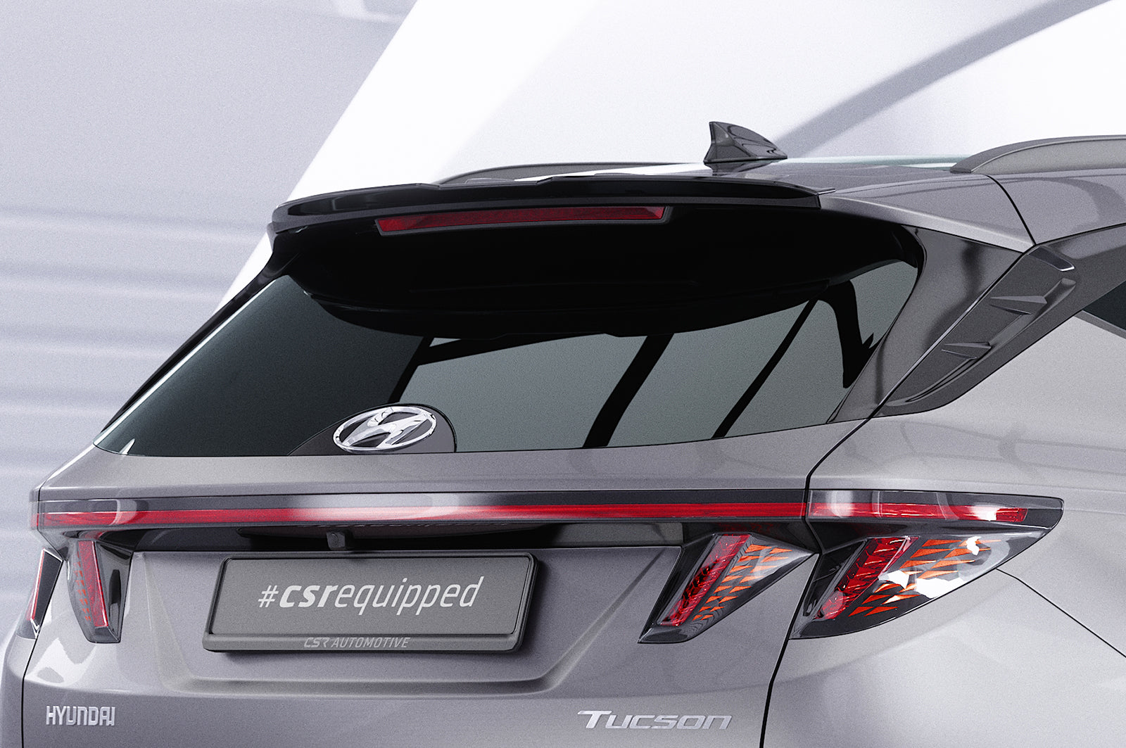 CSR Heckspoiler | Heckflügel mit ABE für Hyundai Tucson 4 (NX4) HF068-C Carbon Look Hochglanz (keine Lackierung erforderlich)