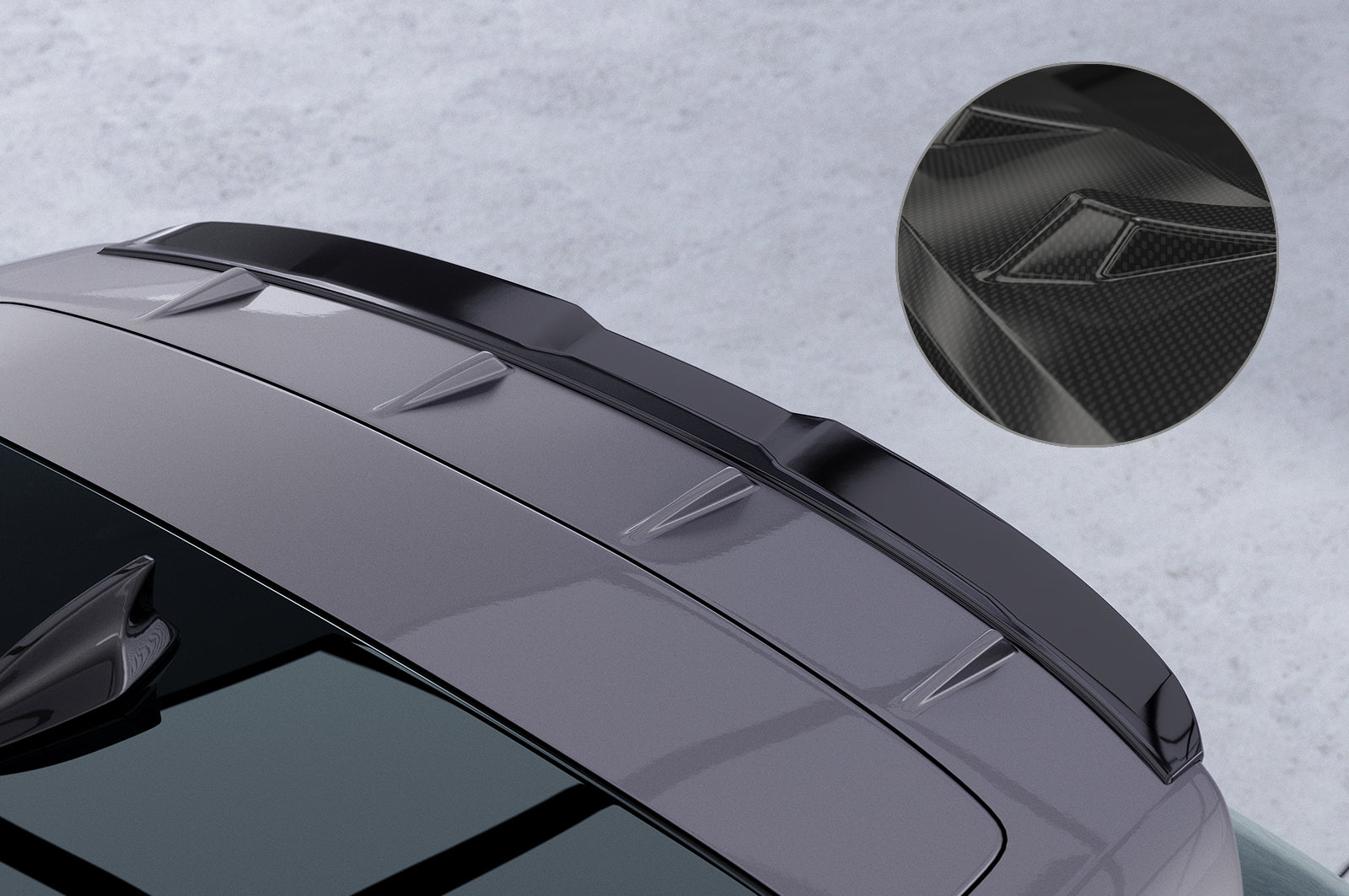 CSR Heckspoiler | Heckflügel mit ABE für Hyundai Tucson 4 (NX4) HF068-C Carbon Look Hochglanz (keine Lackierung erforderlich)