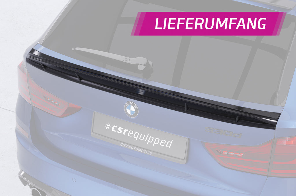 CSR Heckspoiler | Heckflügel mit ABE für BMW 5er G31 Touring HF072-G Glossy schwarz Hochglanz (keine Lackierung erforderlich)