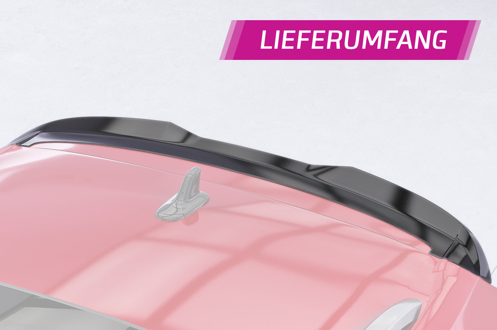 CSR Heckspoiler | Heckflügel mit ABE für VW Tiguan 2 (Typ AD1) Allspace HF075-C Carbon Look Hochglanz (keine Lackierung erforderlich)