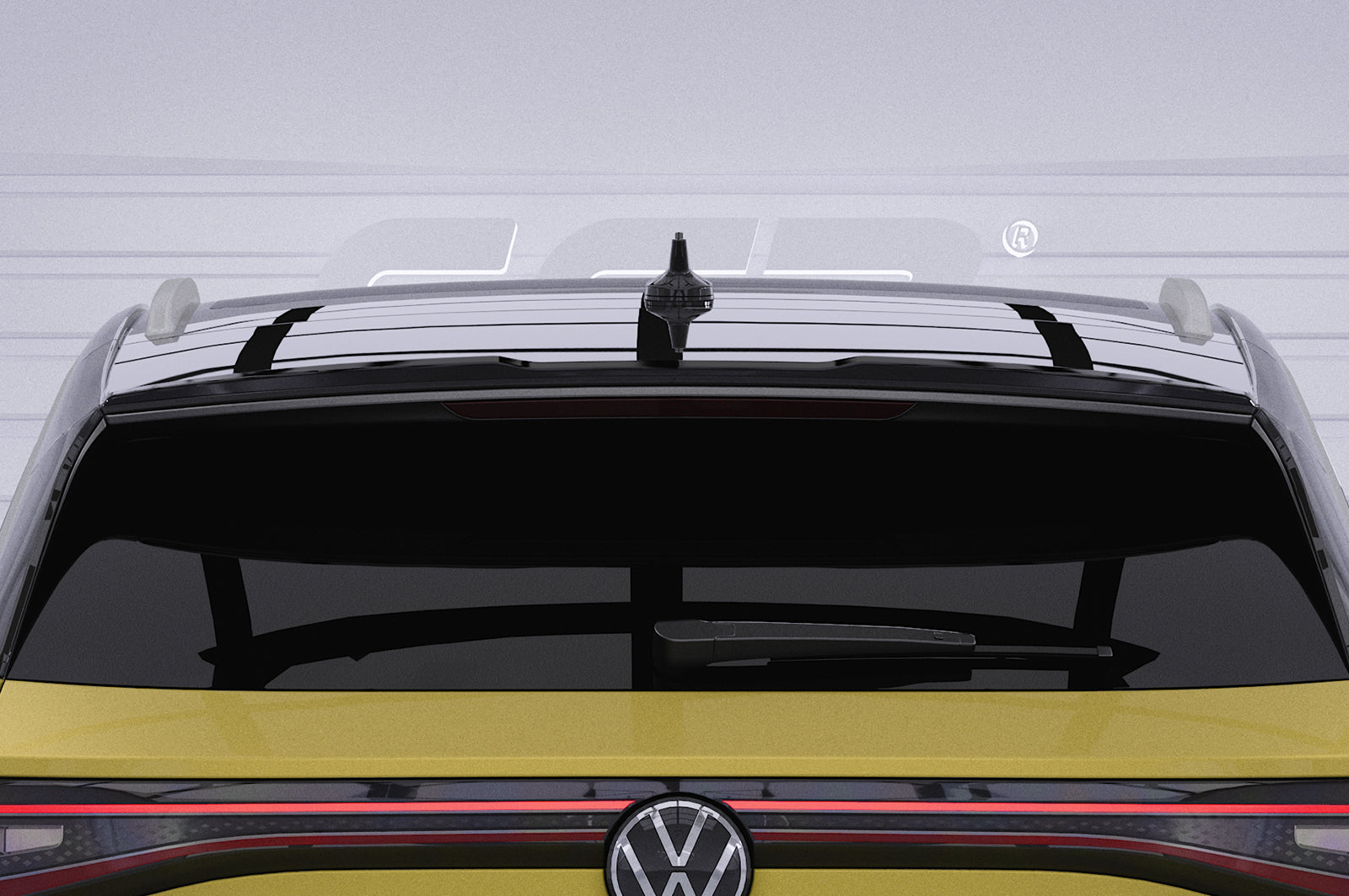 CSR Heckspoiler | Heckflügel mit ABE für VW ID.4 HF076-G Glossy schwarz Hochglanz (keine Lackierung erforderlich)