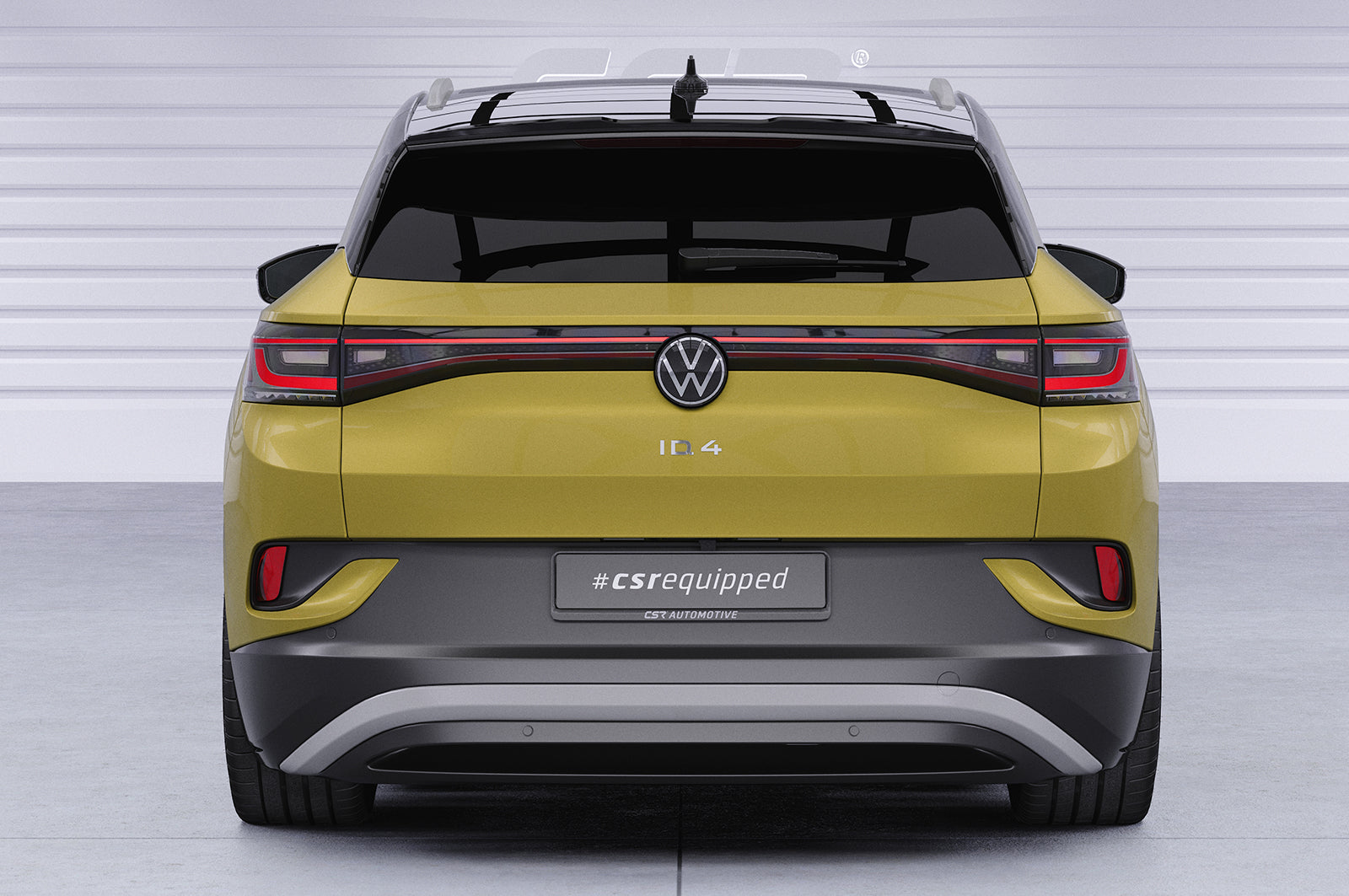 CSR Heckspoiler | Heckflügel mit ABE für VW ID.4 HF076-G Glossy schwarz Hochglanz (keine Lackierung erforderlich)
