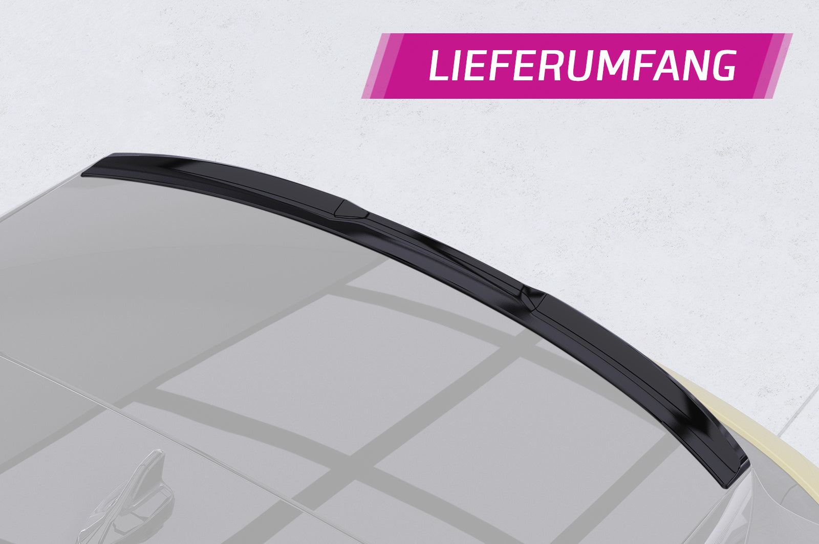 CSR Heckspoiler | Heckflügel mit ABE für VW ID.4 HF076-L Unlackiert roh (Lackierung erforderlich)