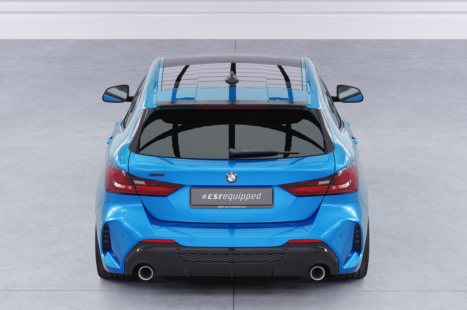 CSR Heckspoiler | Heckflügel mit ABE für BMW 1er F40 HF091-S Strukturiert schwarz matt (keine Lackierung erforderlich)
