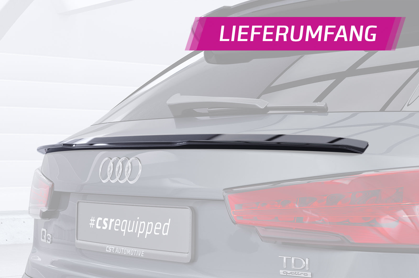 CSR Heckspoiler | Heckflügel mit ABE für Audi Q3 (8U) HF094