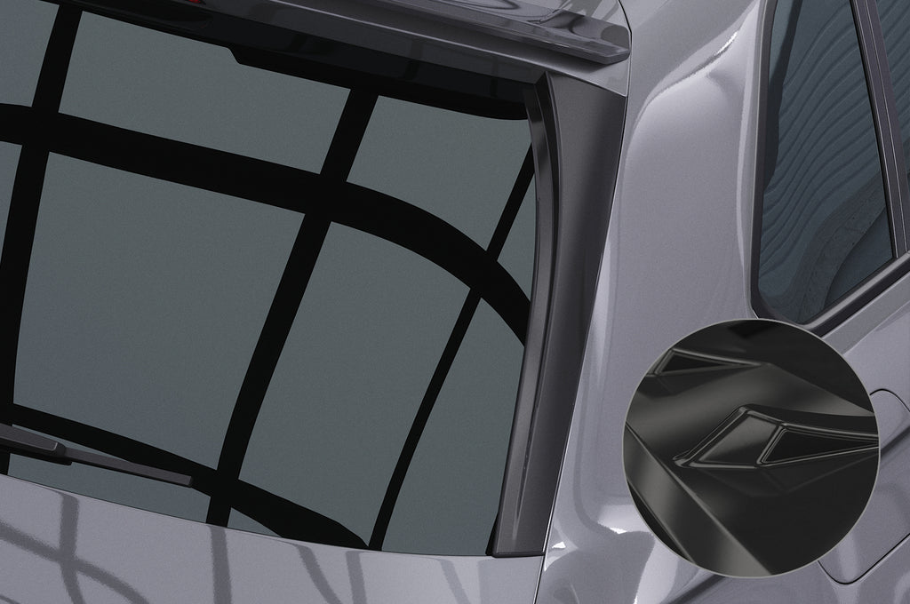 CSR Heckspoiler | Heckflügel mit ABE für VW Tiguan 2 (Typ AD1) Allspace HF096-G Glossy schwarz Hochglanz (keine Lackierung erforderlich)