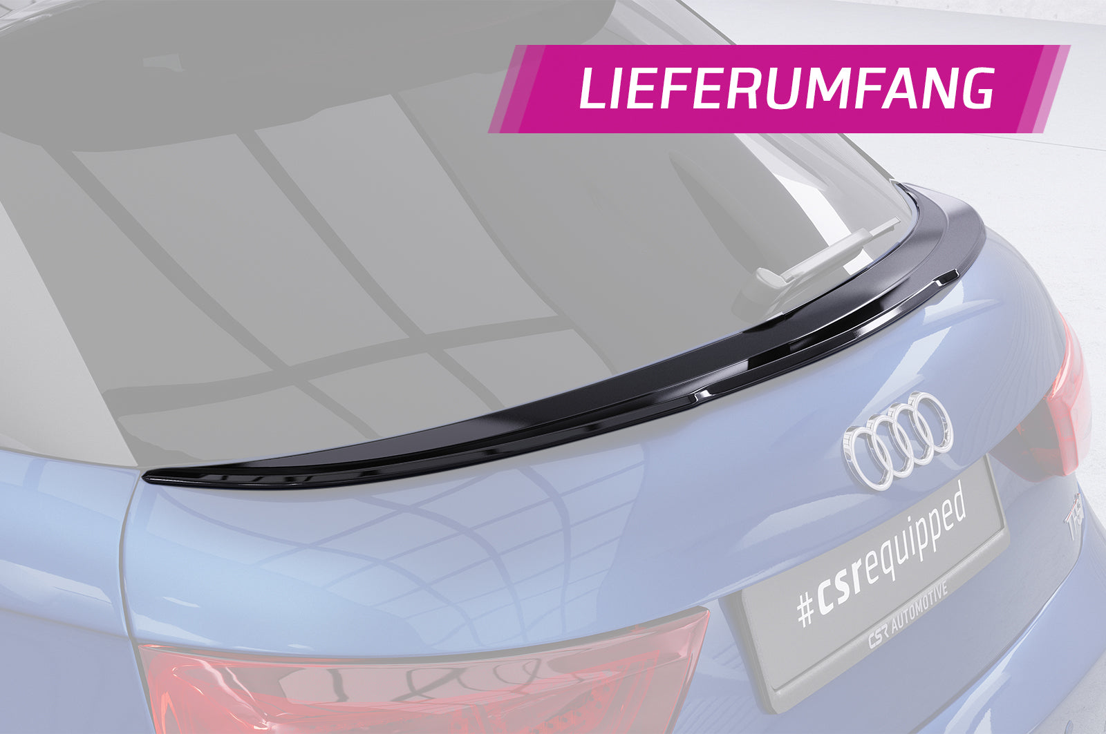 CSR Heckspoiler | Heckflügel mit ABE für Audi A1 / S1 (8X) Sportback HF102