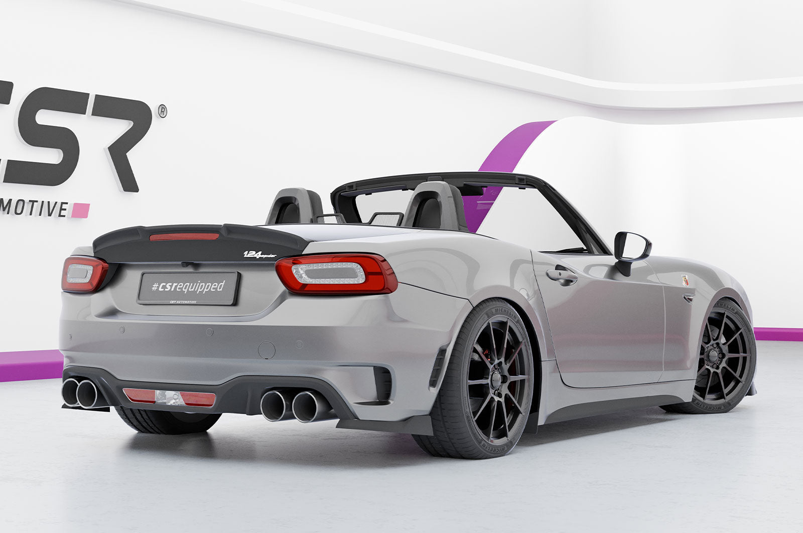 CSR Heckspoiler | Heckflügel mit ABE für Fiat 124 Spider (inkl. Abarth) HF106
