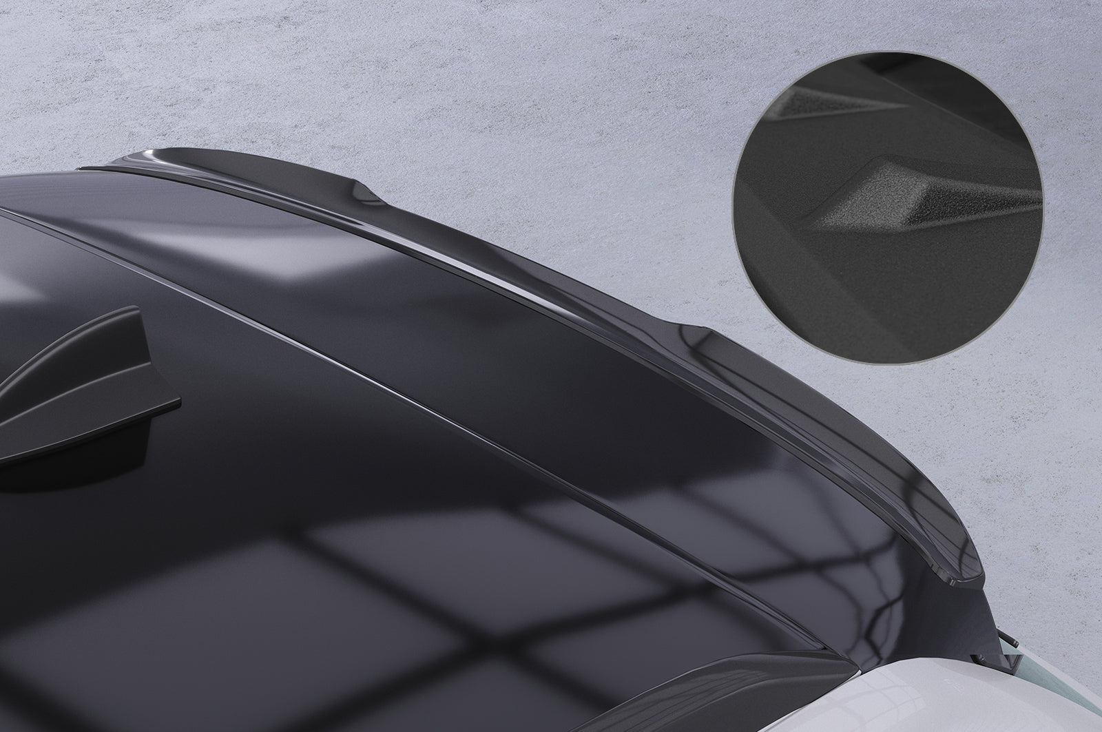 CSR Heckspoiler | Heckflügel mit ABE für BMW 3er E91 Touring HF113-S Strukturiert schwarz matt (keine Lackierung erforderlich)