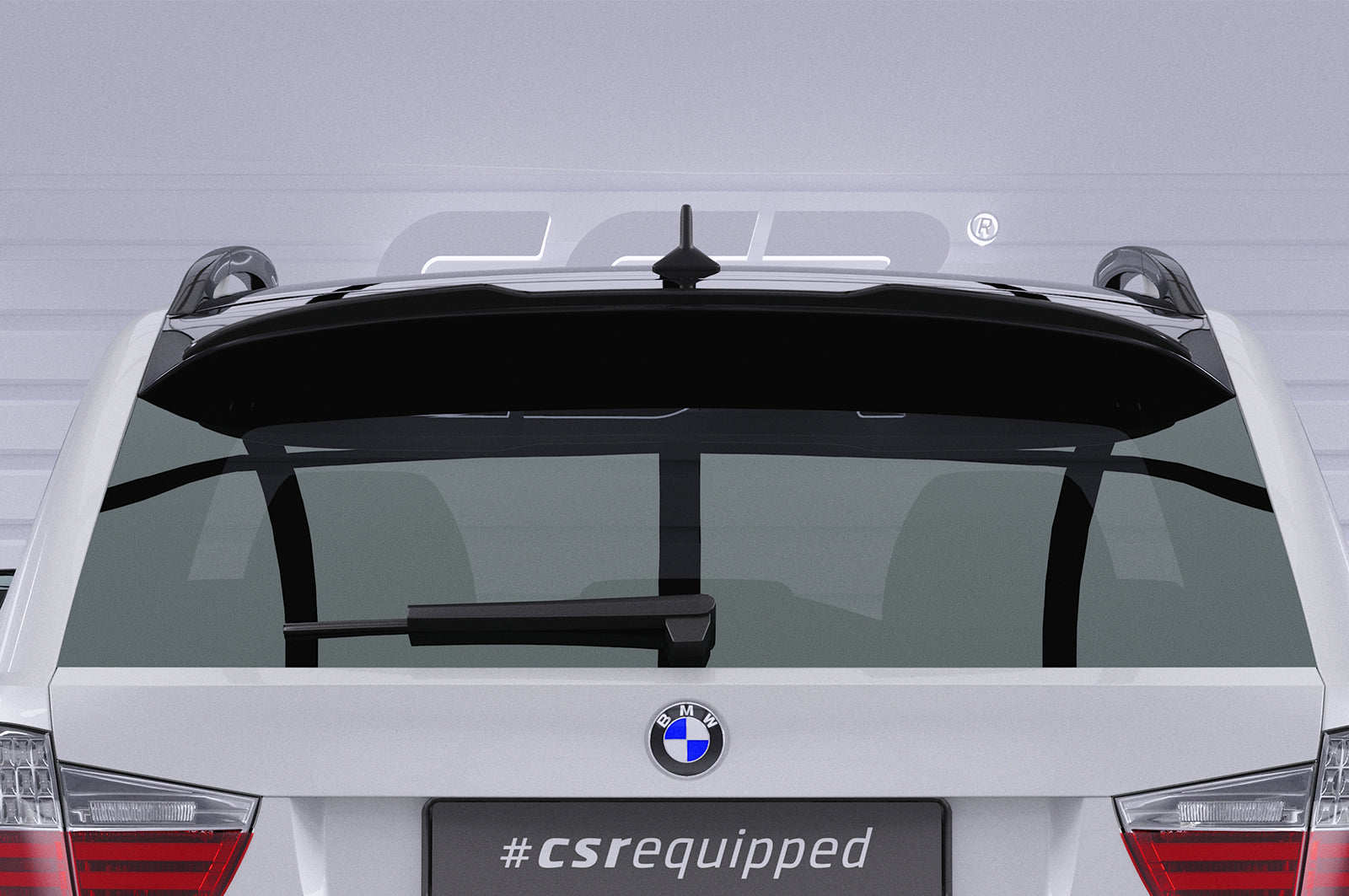 CSR Heckspoiler | Heckflügel mit ABE für BMW 3er E91 Touring HF113-L Unlackiert roh (Lackierung erforderlich)