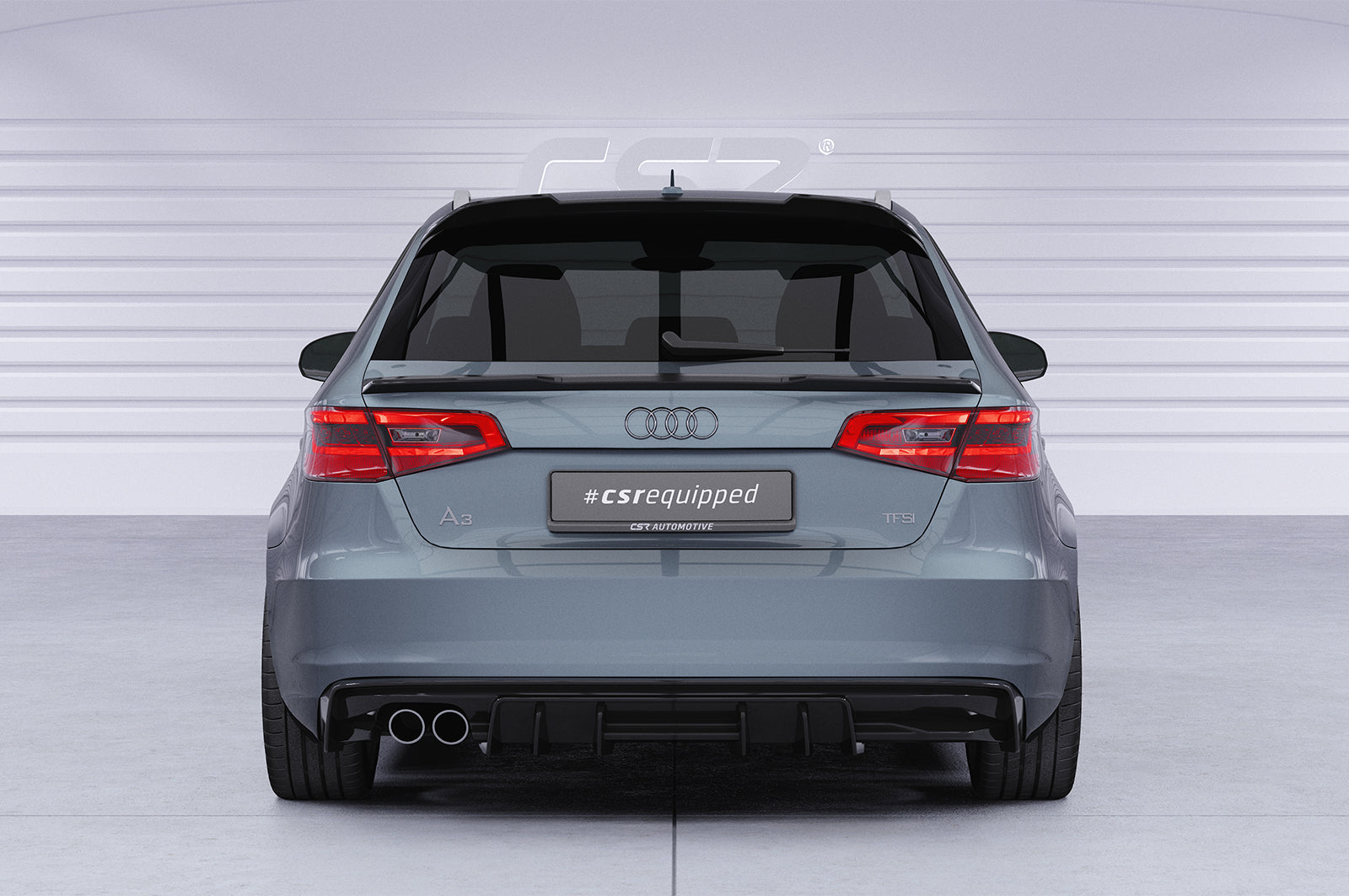 CSR Heckspoiler | Heckflügel mit ABE für Audi A3 / S3 / RS3 8V HF124-L Unlackiert roh (Lackierung erforderlich)