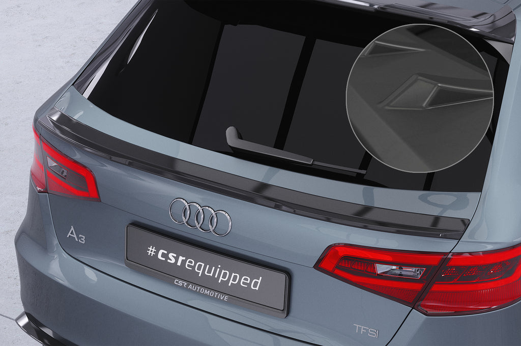 CSR Heckspoiler | Heckflügel mit ABE für Audi A3 / S3 / RS3 8V HF124-L Unlackiert roh (Lackierung erforderlich)