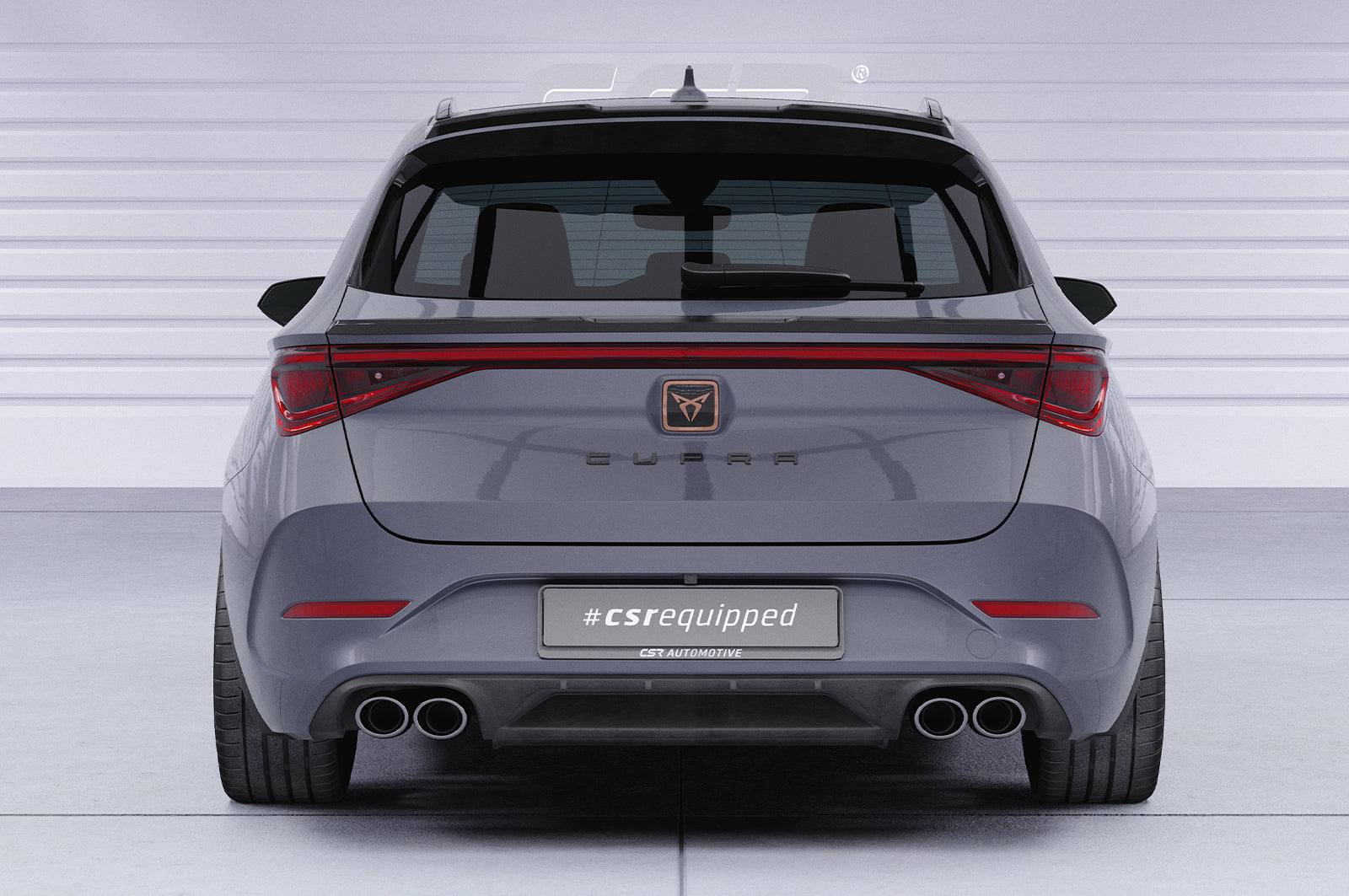 CSR Heckspoiler | Heckflügel mit ABE für Seat / Cupra Leon 4 (Typ KL) ST HF146-G Glossy schwarz Hochglanz (keine Lackierung erforderlich)