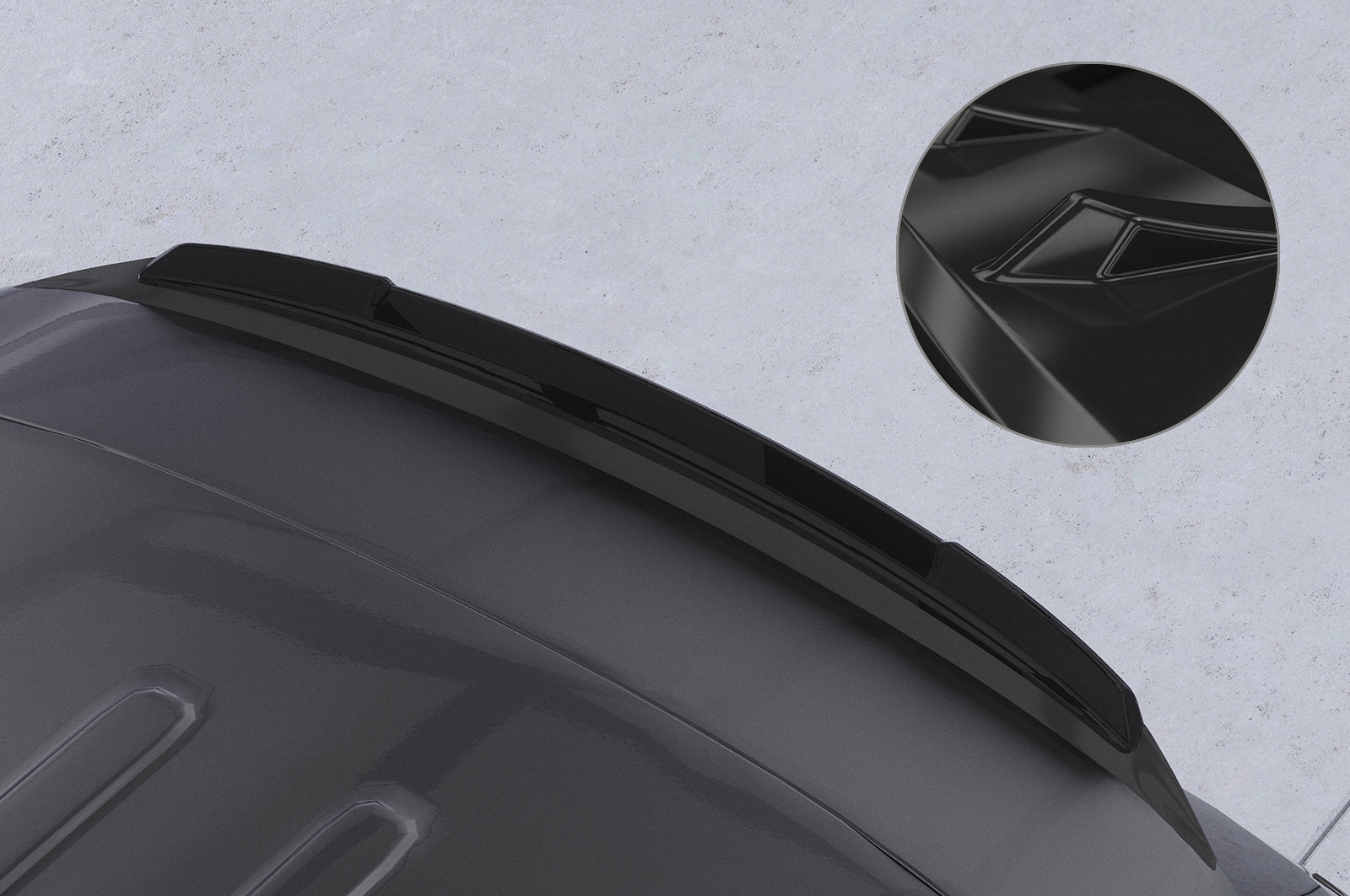 CSR Heckspoiler | Heckflügel mit ABE für Mercedes Benz GLC X253 AMG HF178-G Glossy schwarz Hochglanz (keine Lackierung erforderlich)