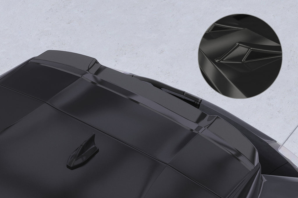 CSR Heckspoiler | Heckflügel mit ABE für Peugeot 2008 II / e-2008 HF186-G Glossy schwarz Hochglanz (keine Lackierung erforderlich)