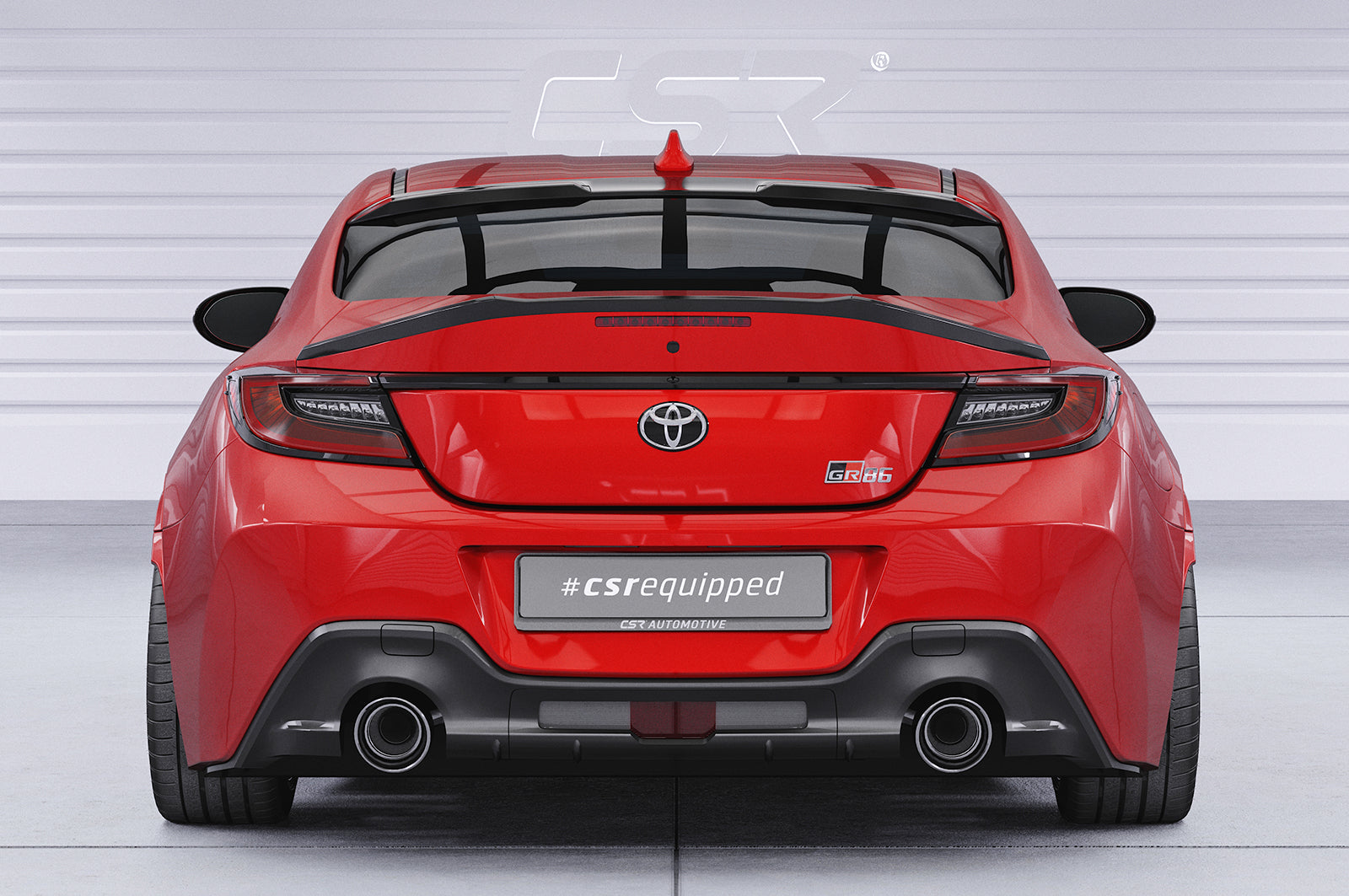 CSR Heckspoiler | Heckflügel mit ABE für Subaru BRZ (2.Gen) / Toyota GR86 HF187-G Glossy schwarz Hochglanz (keine Lackierung erforderlich)