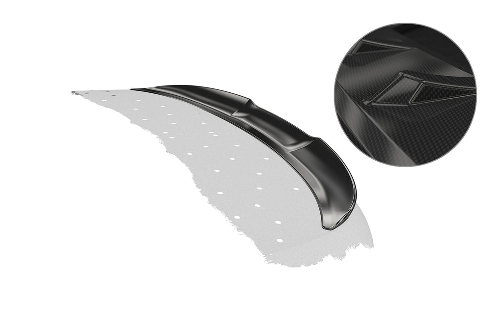 CSR Heckspoiler | Heckflügel mit ABE für BMW 3er E93 HF191-C Carbon Look Hochglanz (keine Lackierung erforderlich)