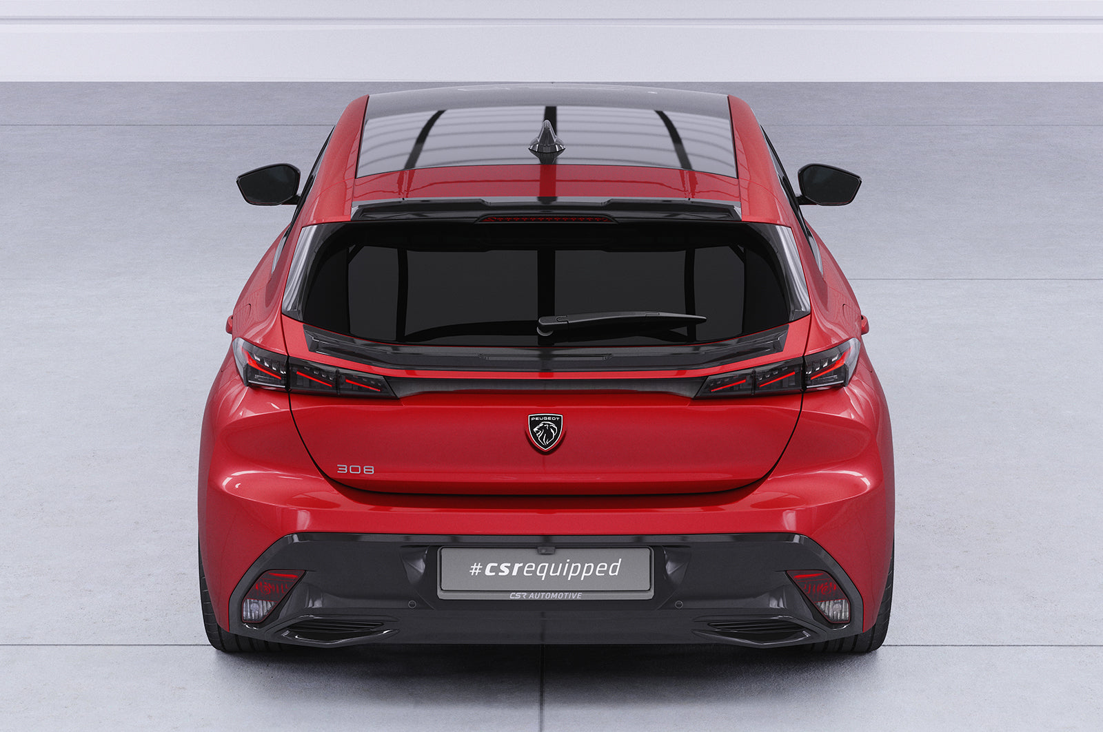 CSR Heckspoiler | Heckflügel mit ABE für Peugeot 308 (P51) Schrägheck HF235