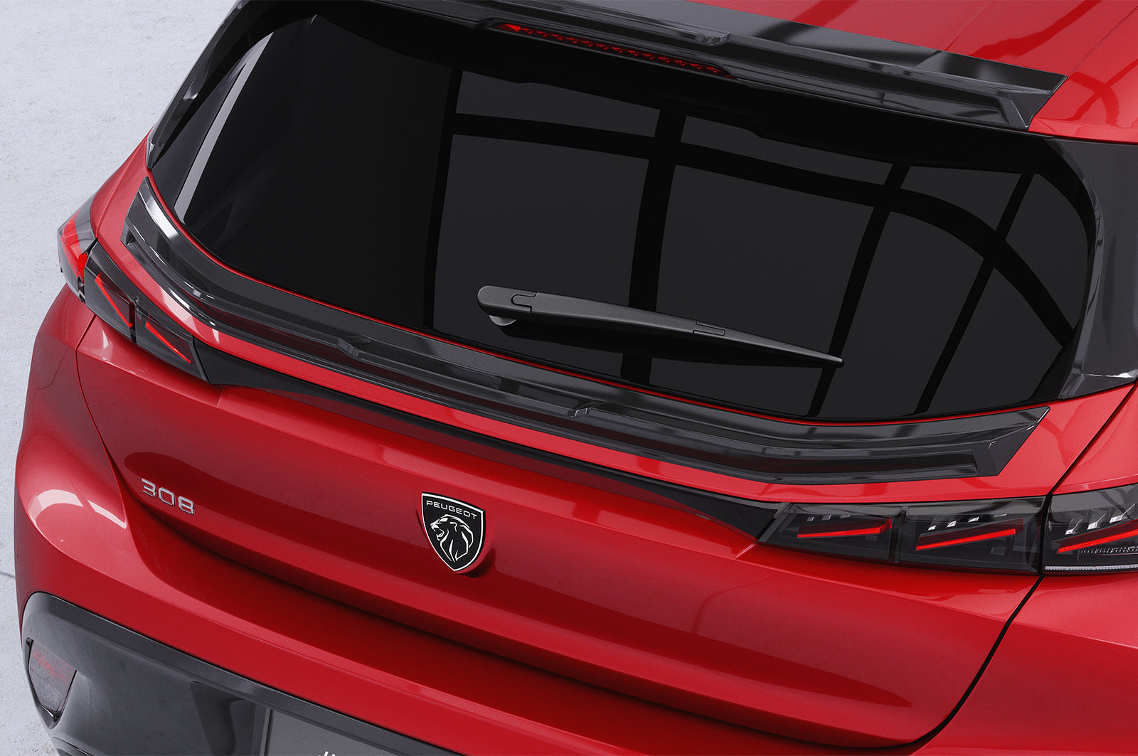 CSR Heckspoiler | Heckflügel mit ABE für Peugeot 308 (P51) Schrägheck HF236