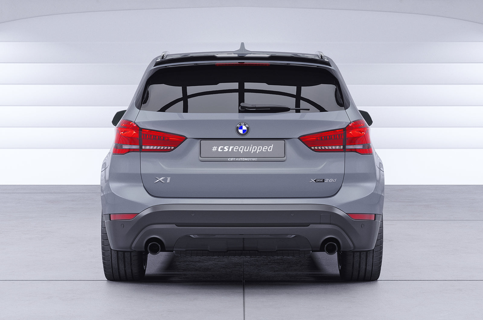 CSR Heckspoiler | Heckflügel mit ABE für BMW X1 F48 HF260-G Glossy schwarz Hochglanz (keine Lackierung erforderlich)