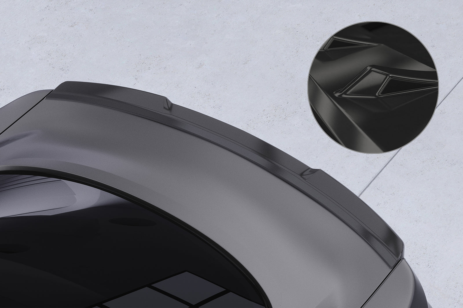 CSR Heckspoiler | Heckflügel mit ABE für Ford Mustang VI Coupe HF265-G Glossy schwarz Hochglanz (keine Lackierung erforderlich)