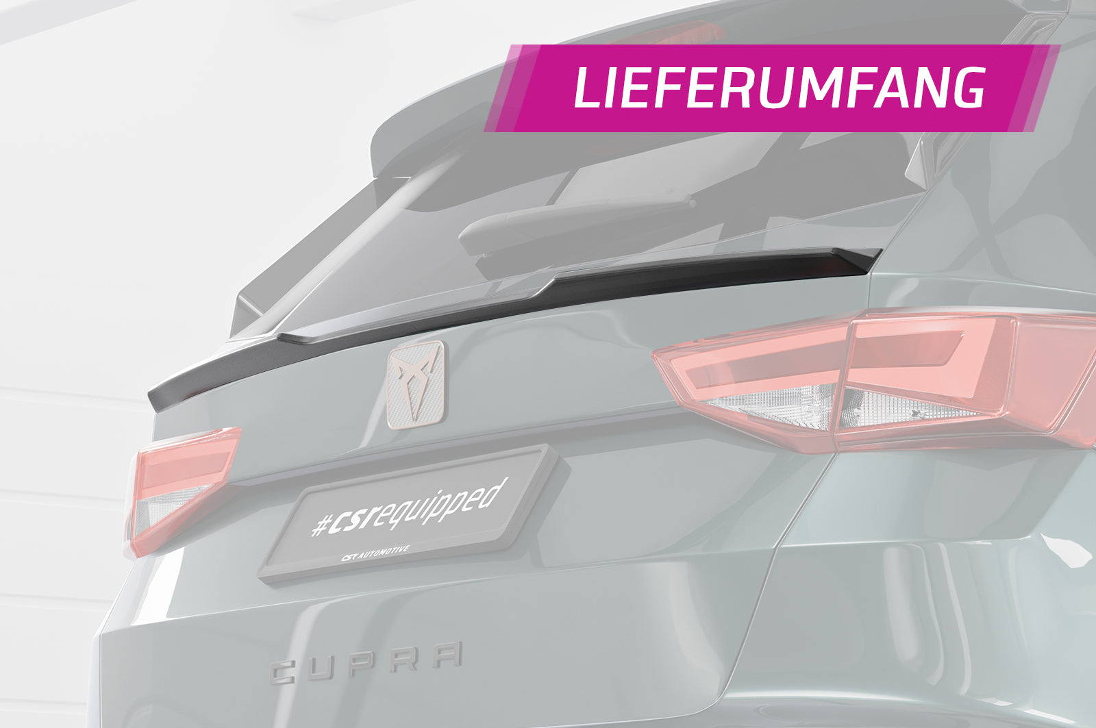 CSR Heckspoiler | Heckflügel mit ABE für Cupra / Seat Ateca HF276
