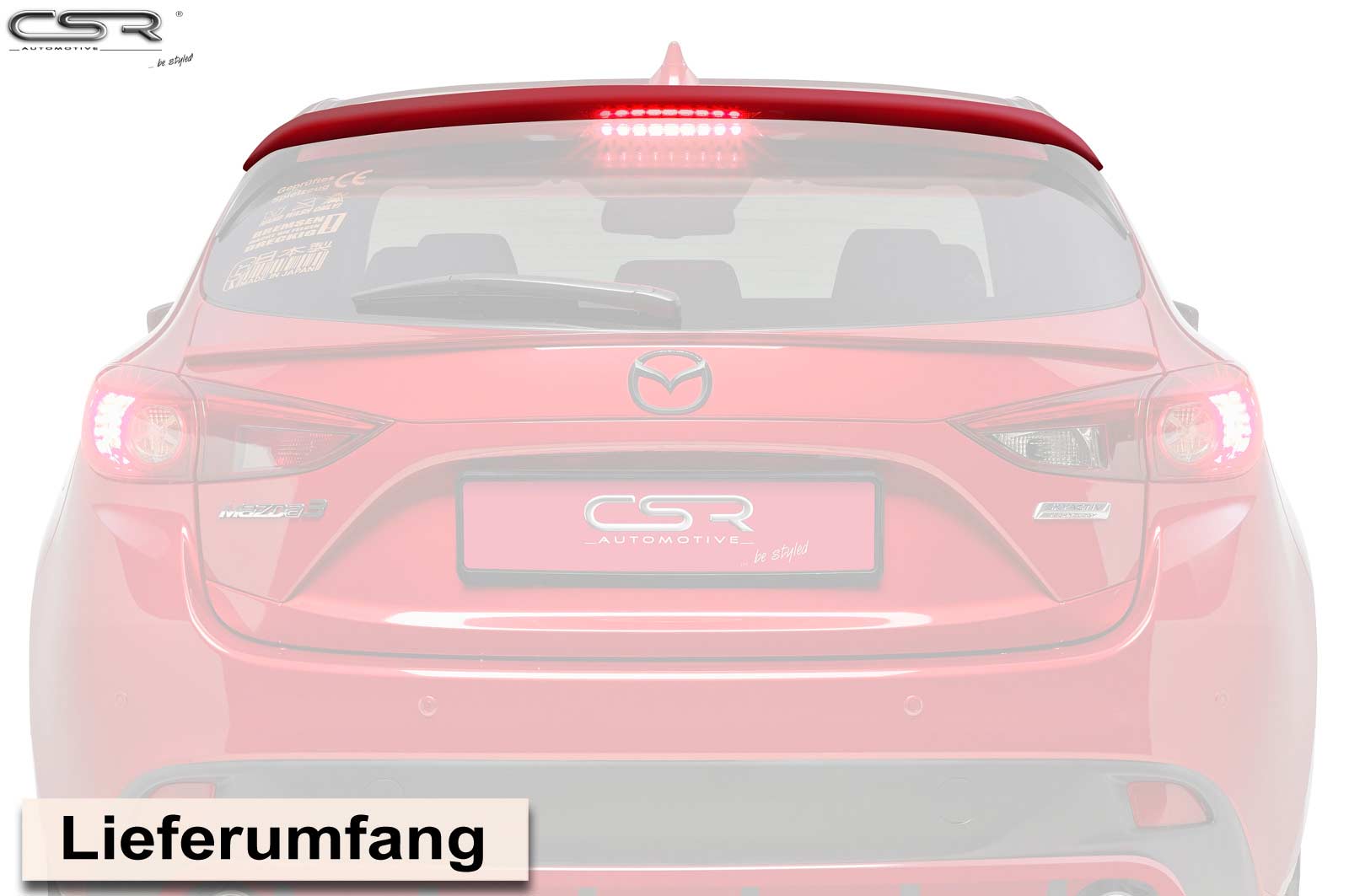 CSR Heckspoiler | Heckflügel für Mazda 3 Typ BM/BN 5-Türer HF486