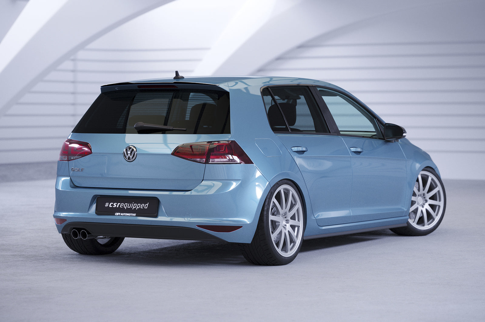 CSR Heckspoiler | Heckflügel mit ABE für VW Golf 7 HF568-C Carbon Look Hochglanz (keine Lackierung erforderlich)