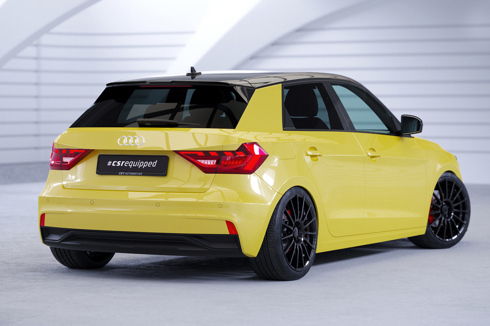 CSR Heckspoiler | Heckflügel mit ABE für Audi A1 GB HF569-S Strukturiert schwarz matt (keine Lackierung erforderlich)