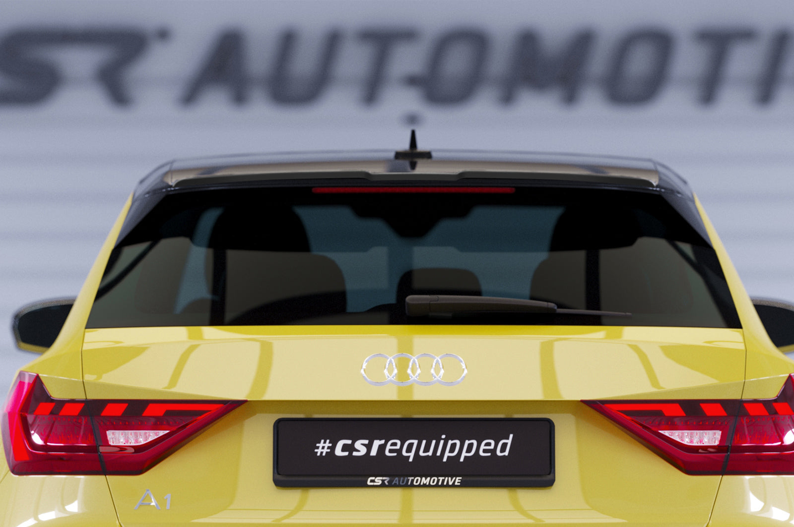 CSR Heckspoiler | Heckflügel mit ABE für Audi A1 GB HF569-S Strukturiert schwarz matt (keine Lackierung erforderlich)