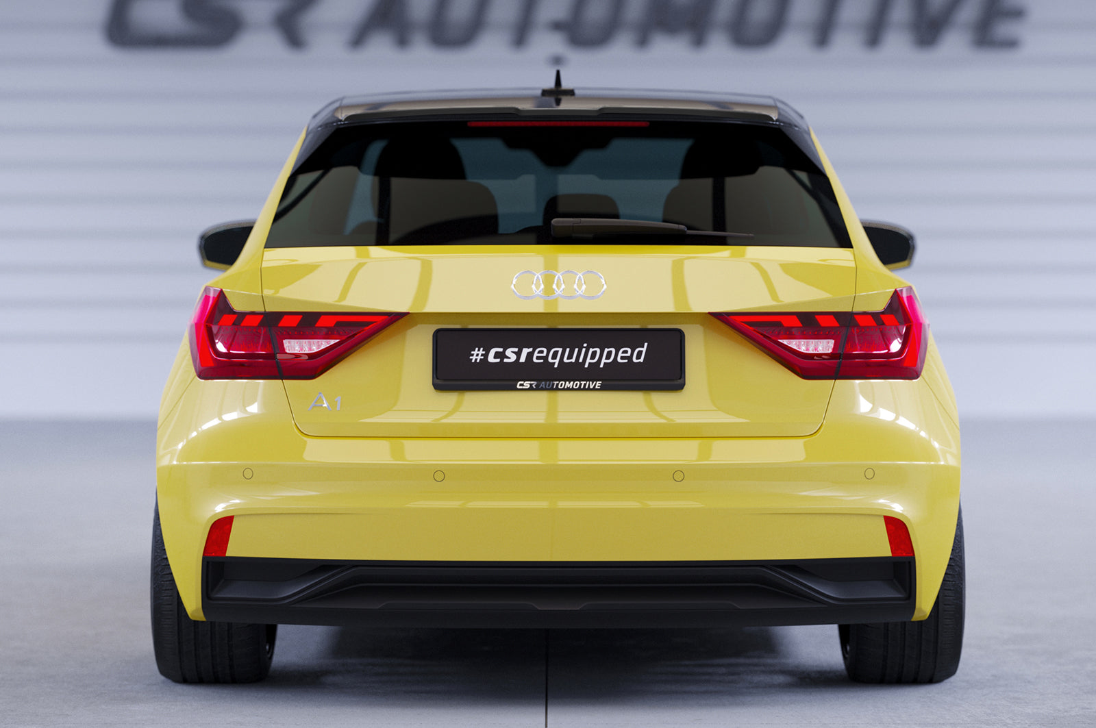 CSR Heckspoiler | Heckflügel mit ABE für Audi A1 GB HF569-C Carbon Look Hochglanz (keine Lackierung erforderlich)