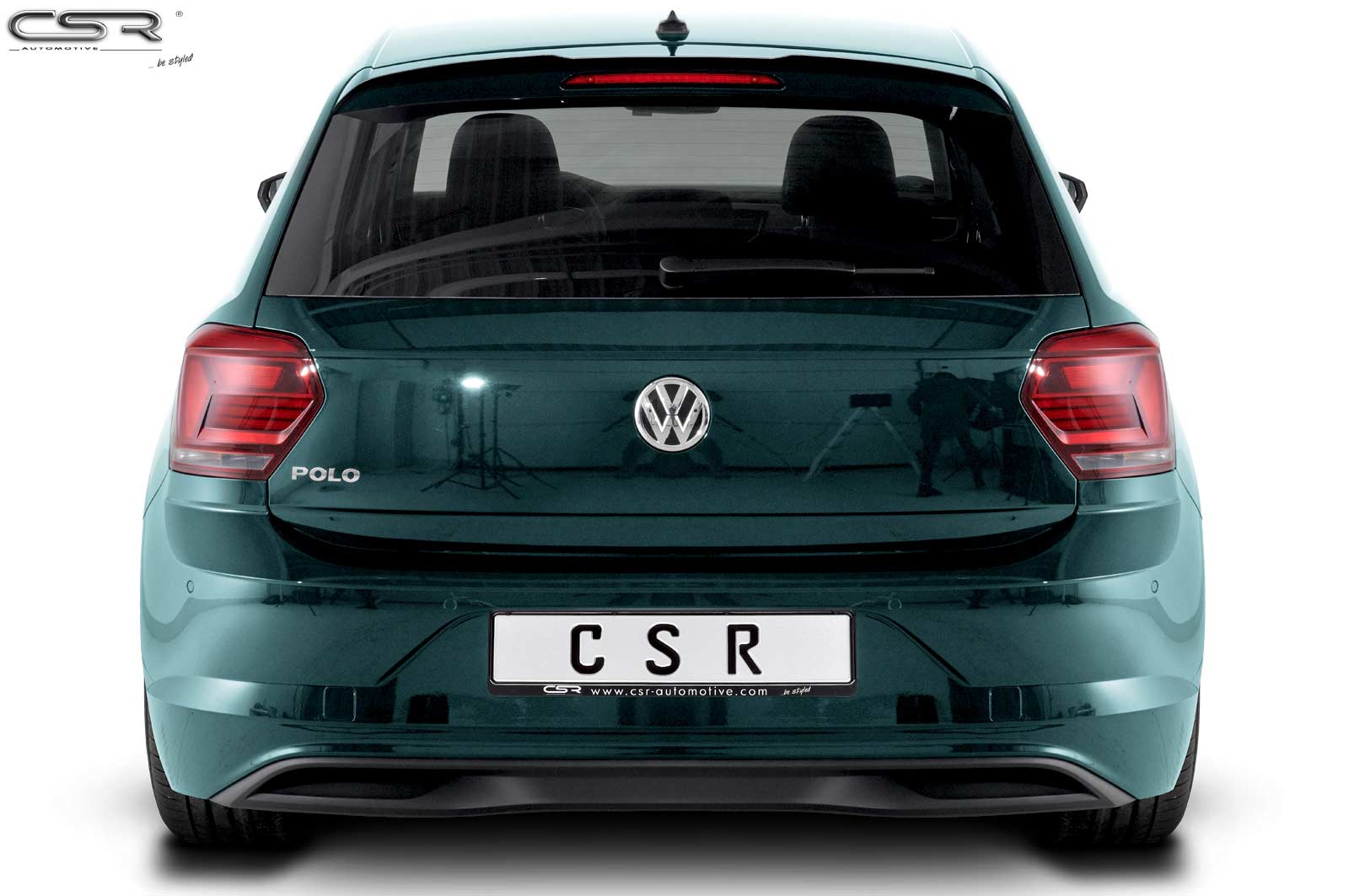 CSR Heckspoiler | Heckflügel mit ABE für VW Polo VI 2G (AW) HF581-L Unlackiert roh (Lackierung erforderlich)