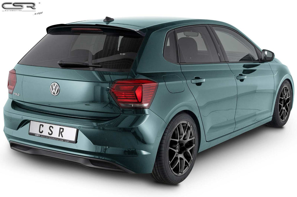 CSR Heckspoiler | Heckflügel mit ABE für VW Polo VI 2G (Typ AW) HF581-S Strukturiert schwarz matt (keine Lackierung erforderlich)