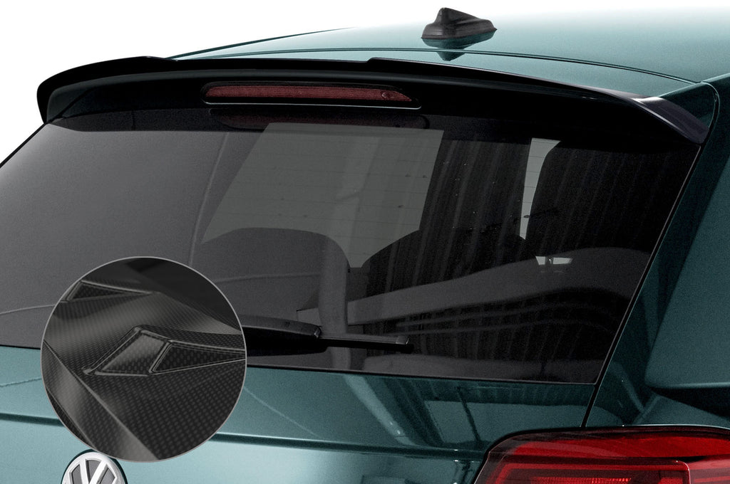 CSR Heckspoiler | Heckflügel mit ABE für VW Polo VI 2G (Typ AW) HF581-C Carbon Look Hochglanz (keine Lackierung erforderlich)