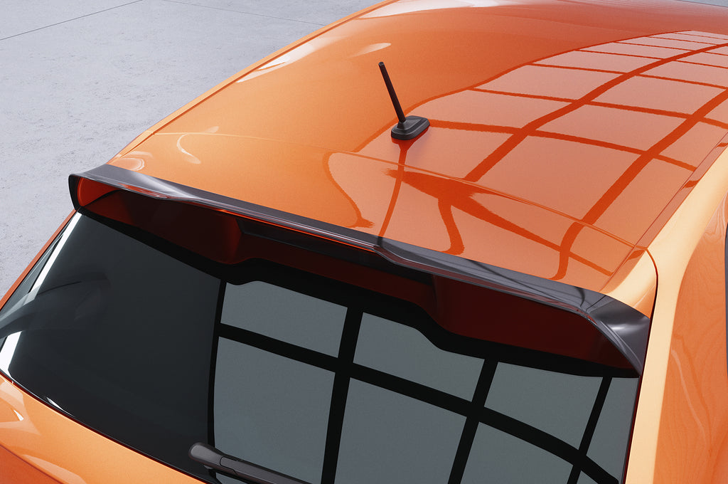 CSR Heckspoiler | Heckflügel mit ABE für VW Polo VI (AW) GTI/R-Line HF582-C Carbon Look Hochglanz (keine Lackierung erforderlich)