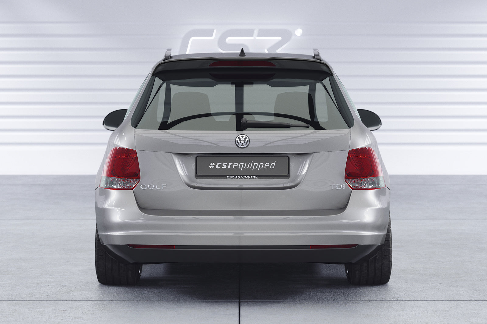 CSR Heckspoiler | Heckflügel mit ABE für VW Golf 5 Variant HF586-C Carbon Look Hochglanz (keine Lackierung erforderlich)
