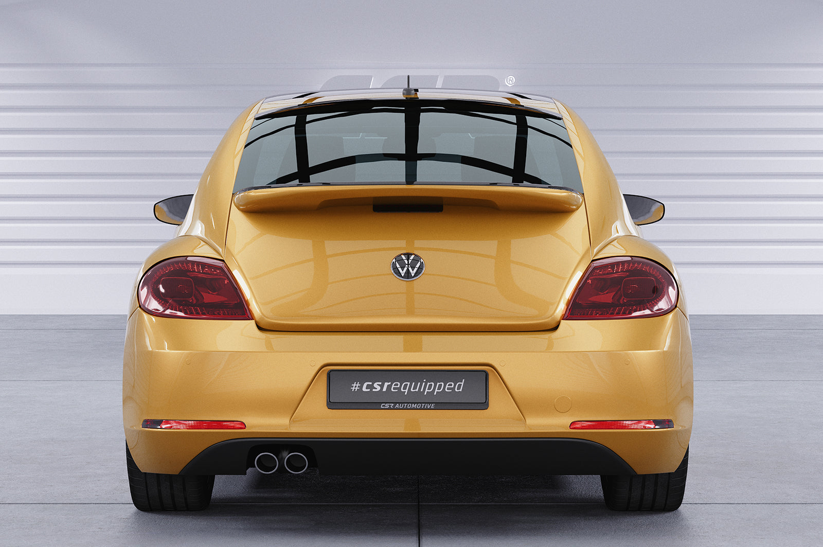 CSR Heckspoiler | Heckflügel mit ABE für VW Beetle Typ 5C HF588-G Glossy schwarz Hochglanz (keine Lackierung erforderlich)