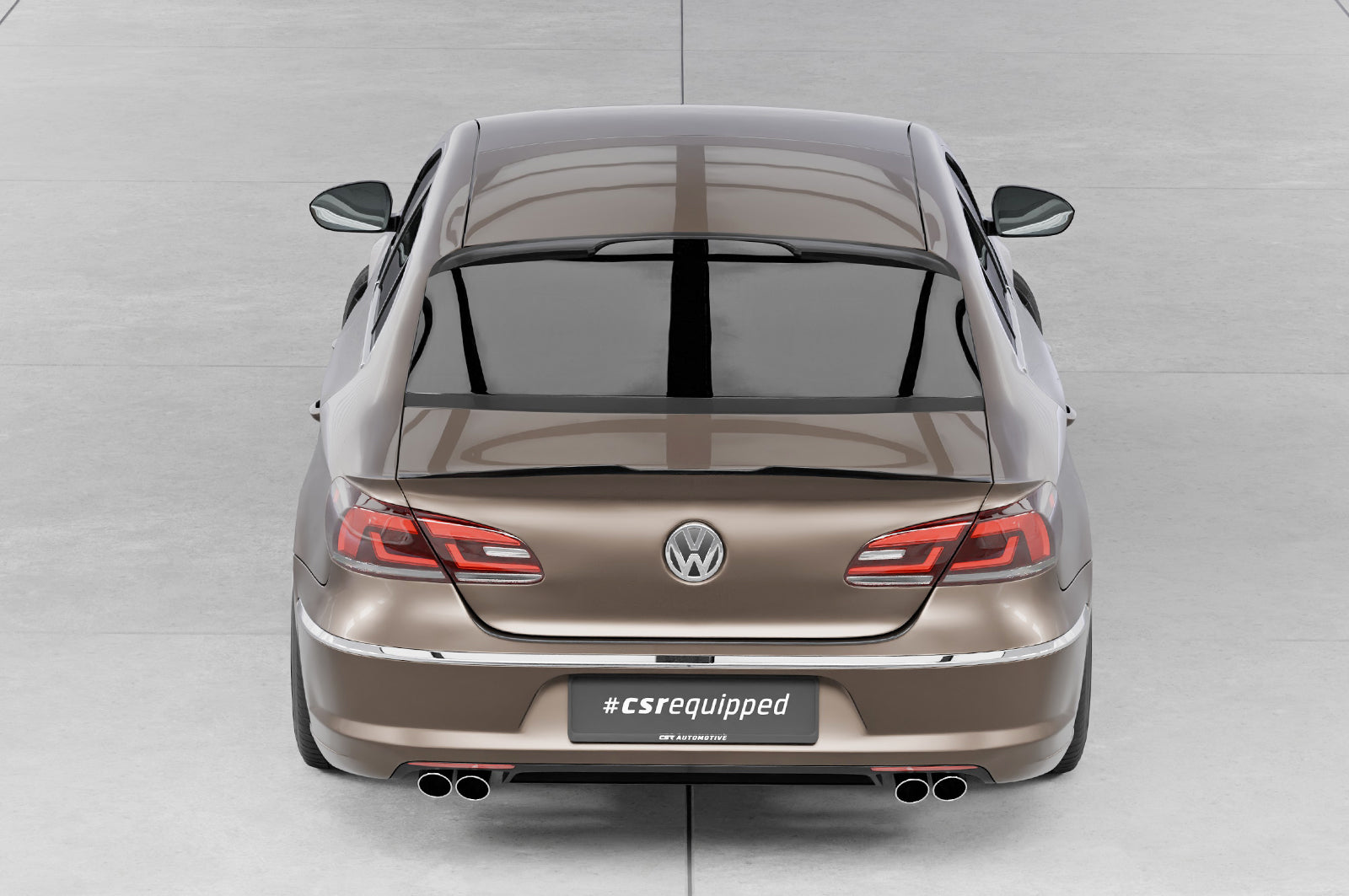 CSR Heckspoiler | Heckflügel mit ABE für VW Passat CC HF591-S Strukturiert schwarz matt (keine Lackierung erforderlich)