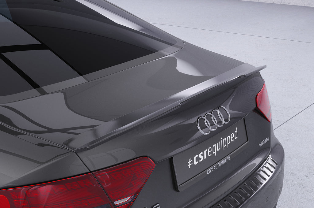 CSR Heckspoiler | Heckflügel mit ABE für Audi A5 8T Coupé HF592-C Carbon Look Hochglanz (keine Lackierung erforderlich)