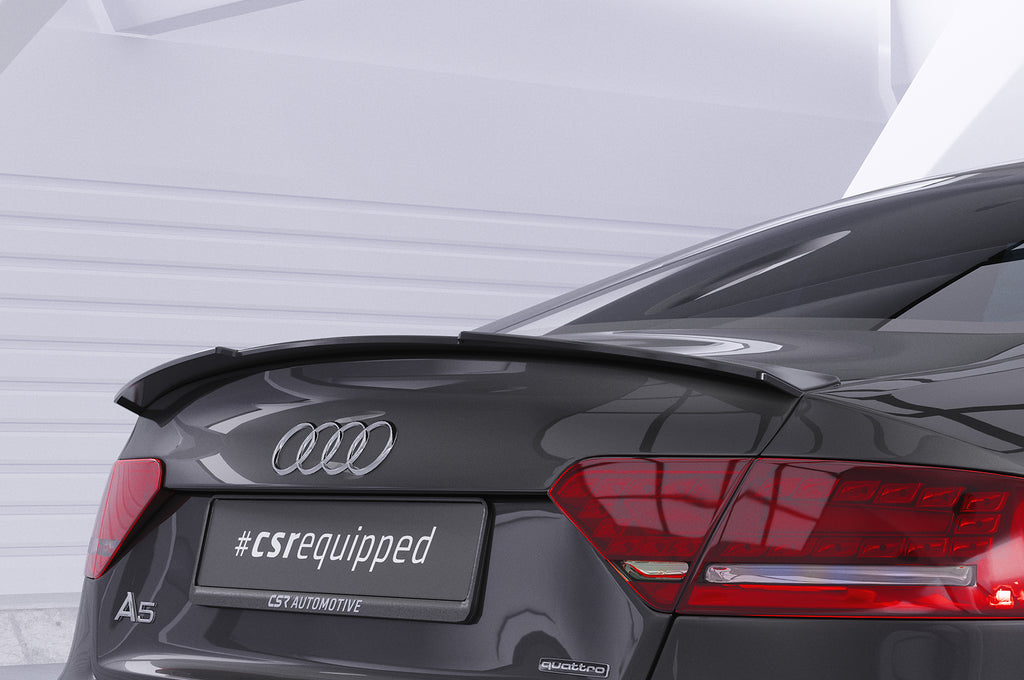 CSR Heckspoiler | Heckflügel mit ABE für Audi A5 8T Coupé HF592-C Carbon Look Hochglanz (keine Lackierung erforderlich)