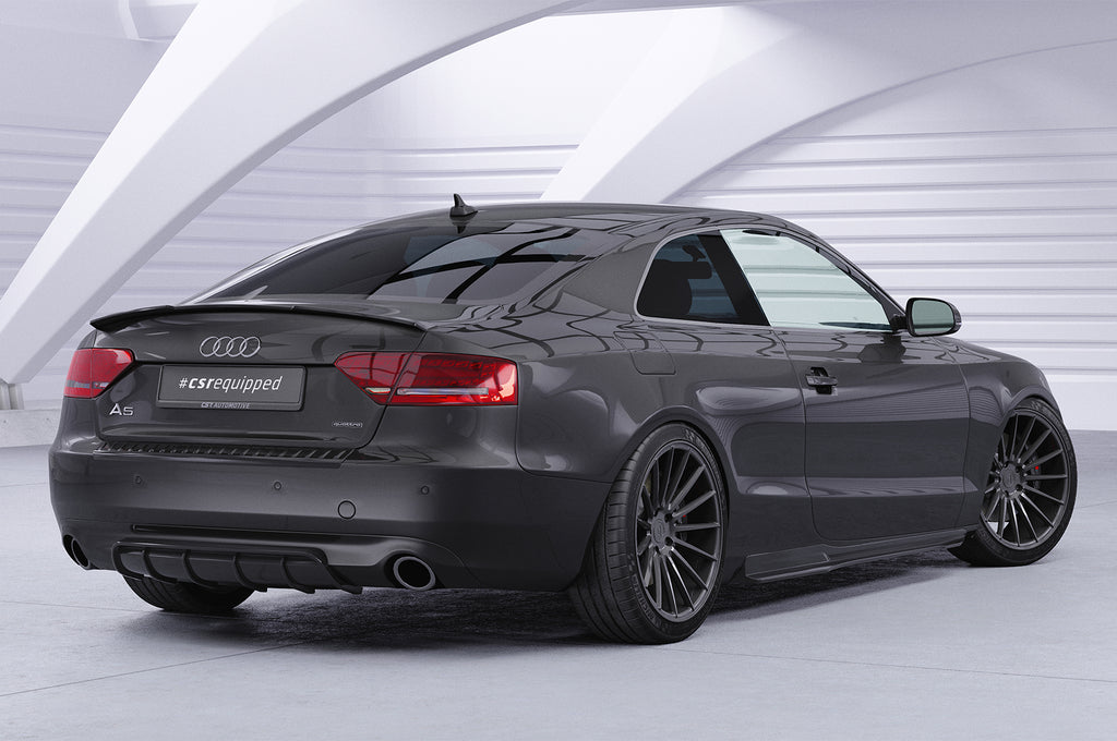 CSR Heckspoiler | Heckflügel mit ABE für Audi A5 8T Coupé HF592-S Strukturiert schwarz matt (keine Lackierung erforderlich)