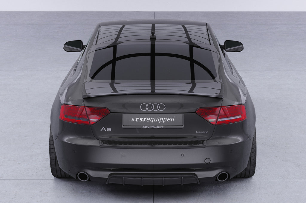 CSR Heckspoiler | Heckflügel mit ABE für Audi A5 8T Coupé HF592-S Strukturiert schwarz matt (keine Lackierung erforderlich)