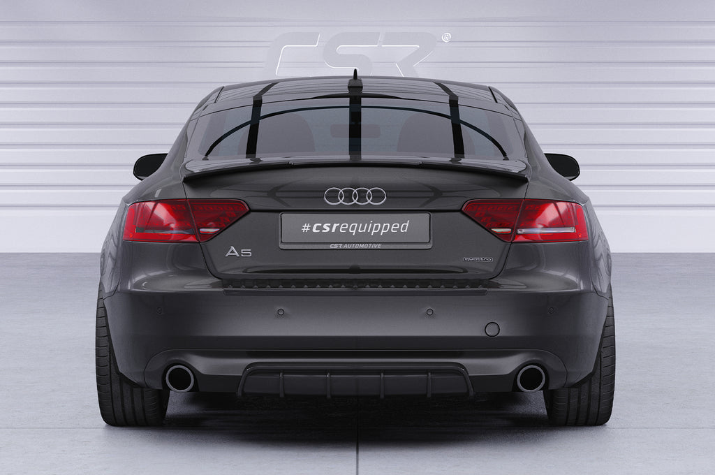 CSR Heckspoiler | Heckflügel mit ABE für Audi A5 8T Coupé HF592-C Carbon Look Hochglanz (keine Lackierung erforderlich)