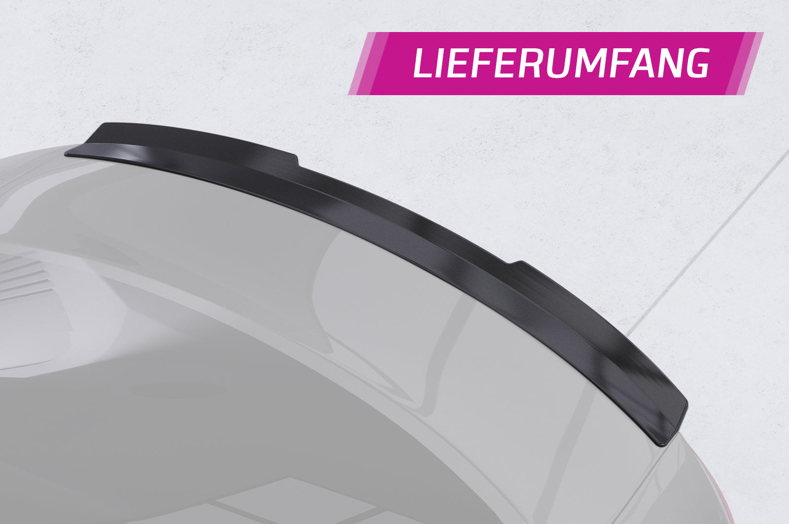 CSR Heckspoiler | Heckflügel mit ABE für Audi A5 8T Coupé HF592-S Strukturiert schwarz matt (keine Lackierung erforderlich)