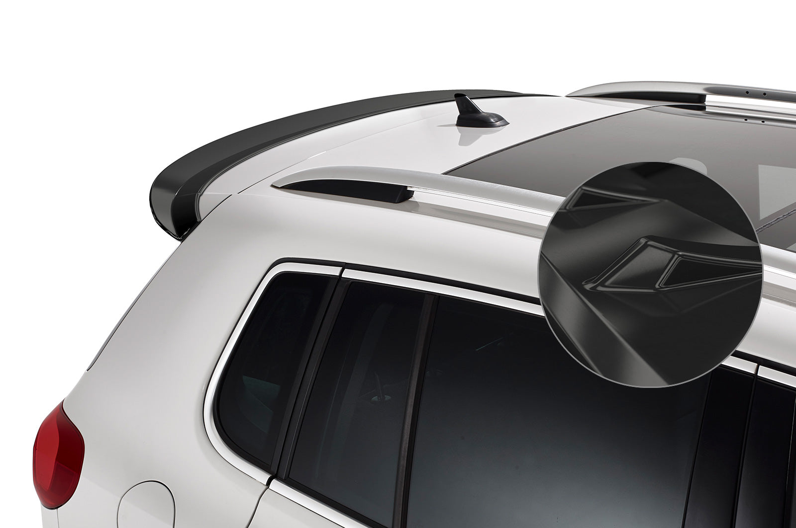 CSR Heckspoiler | Heckflügel mit ABE für VW Tiguan I (5N) HF593-G Glossy schwarz Hochglanz (keine Lackierung erforderlich)