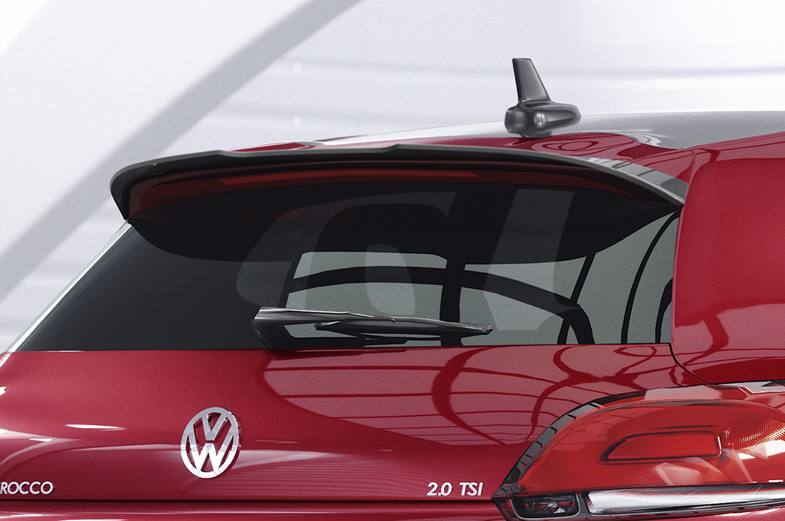 CSR Heckspoiler | Heckflügel mit ABE für VW Scirocco III HF597-S Strukturiert schwarz matt (keine Lackierung erforderlich)