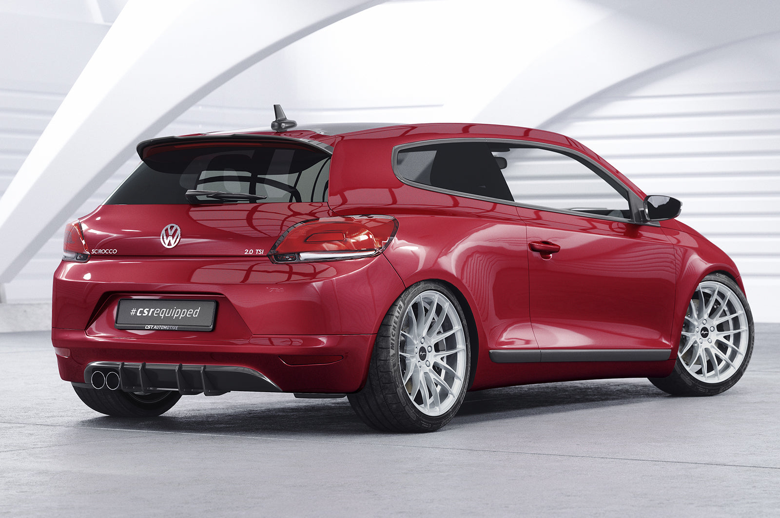 CSR Heckspoiler | Heckflügel mit ABE für VW Scirocco III HF597-L Unlackiert roh (Lackierung erforderlich)